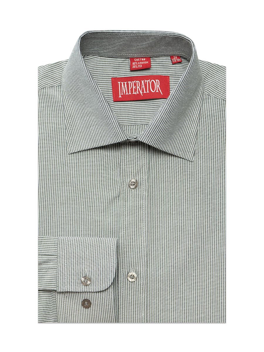 

Рубашка мужская Imperator Kevin 203 sl. серая 43/170-178, Серый, Kevin 203 sl.