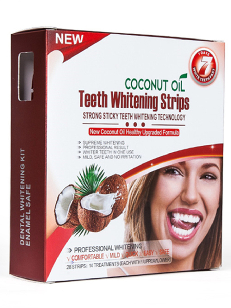 

Отбеливающие полоски для зубов Unique Strips Coconut Oil