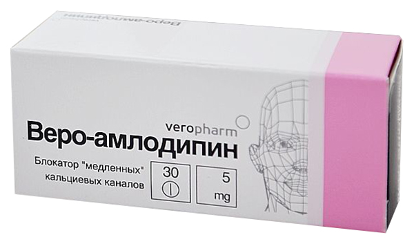 

Амлодипин-Веро таблетки 5 мг 30 шт.