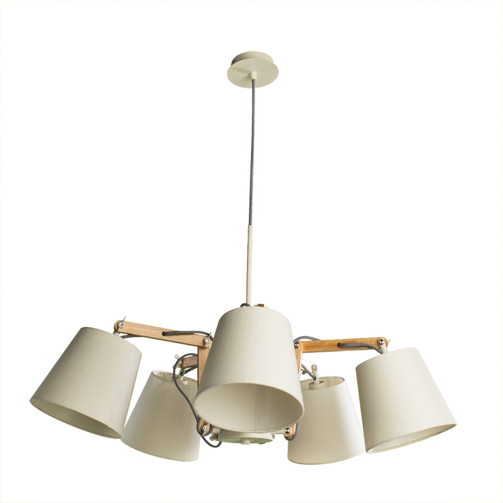 

A5700LM-5WH-A Подвесная люстра Arte Lamp Pinoccio с поддержкой Алиса, A5700LM-5WH-A