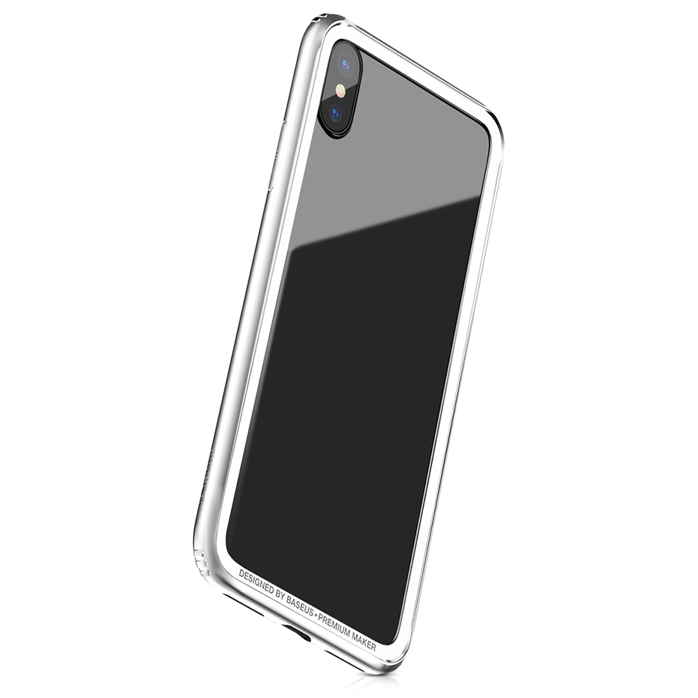 

Накладка чехол для iPhone X, FRAPIPHX, Baseus, Hard and Soft Border, White, Белый, FRAPIPHX