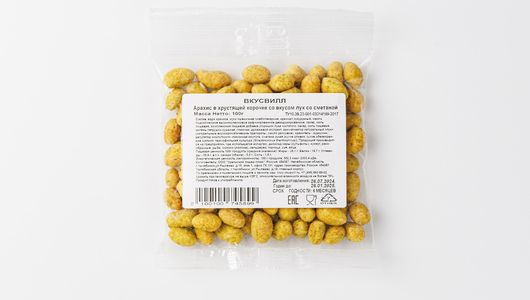 

Арахис ВкусВилл в хрустящей корочке со вкусом лука со сметаной 100 г