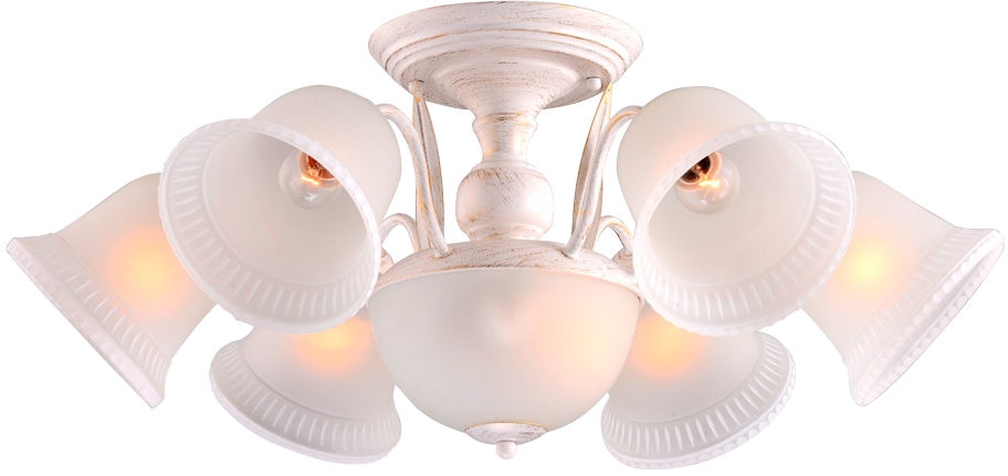 фото A6306pl-8wg-a потолочная люстра arte lamp campanula с поддержкой алиса