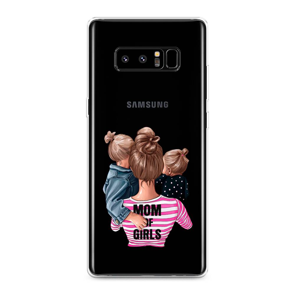 

Чехол Awog на Samsung Galaxy Note 8 "Mom of Girls", Синий;розовый;черный, 25250-6