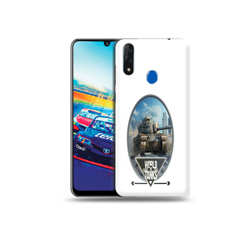 

Чехол MyPads Tocco для ZTE Blade V10 игра с танками (PT136503.455.375), Прозрачный, Tocco