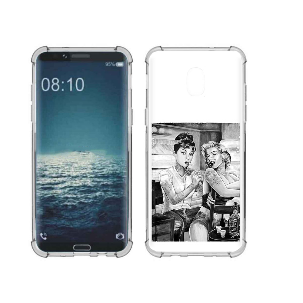 

Чехол MyPads Tocco для Samsung Galaxy J3 тату мастер (PT226926.574.637), Прозрачный, Tocco