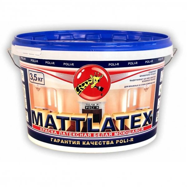 Краска ВД Поли-Р Mattlatex 3,5 кг м/у