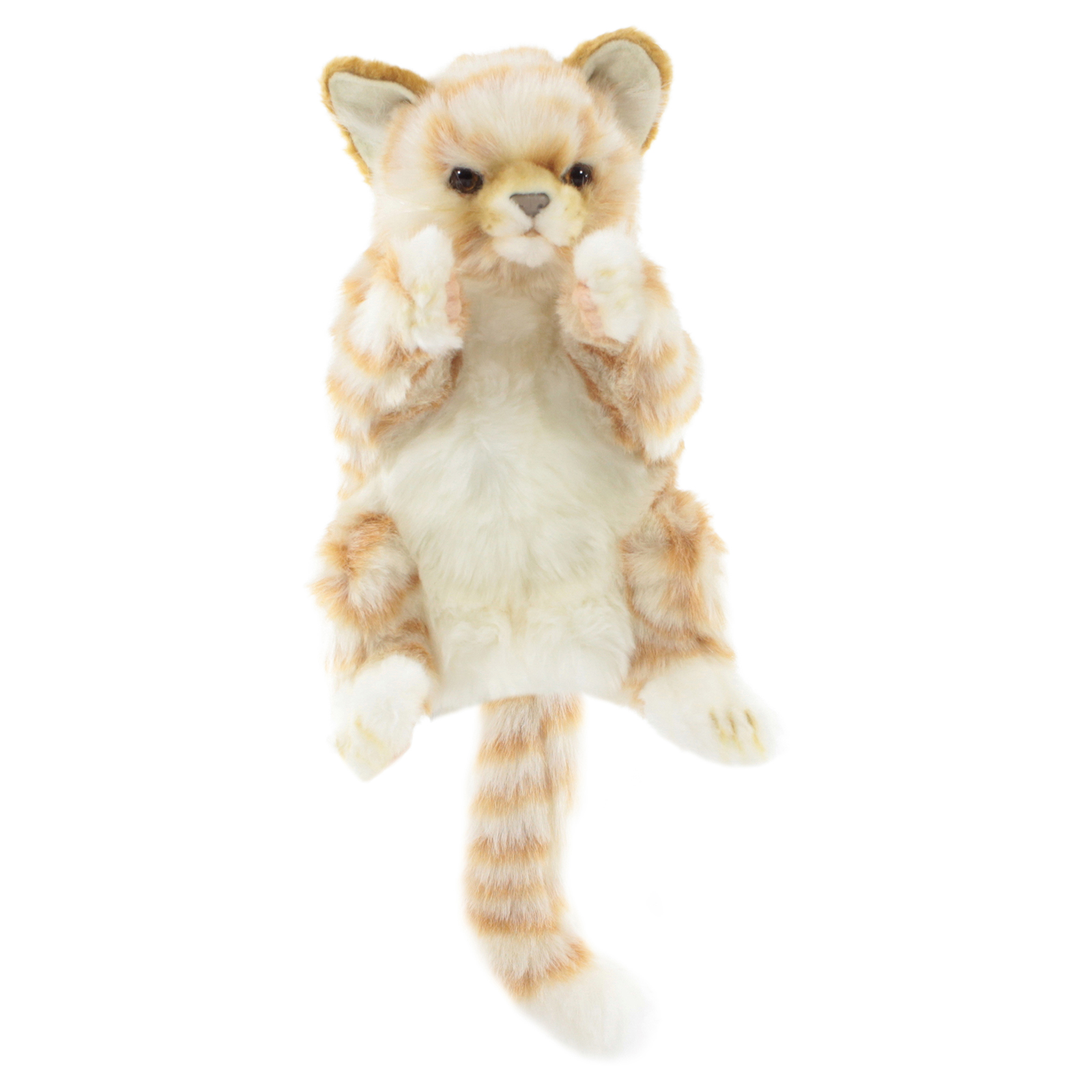 фото Мягкая игрушка на руку hansa creation рыжий кот, 30 см