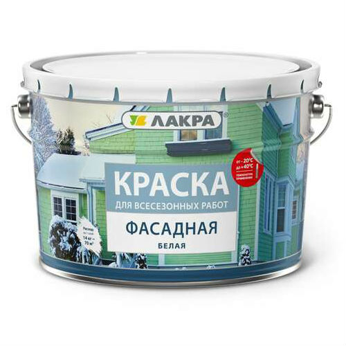 

Краска фасадная Лакра всесезонная 14 кг