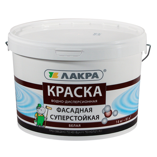 

Краска фасадная Лакра суперстойкая 14 кг