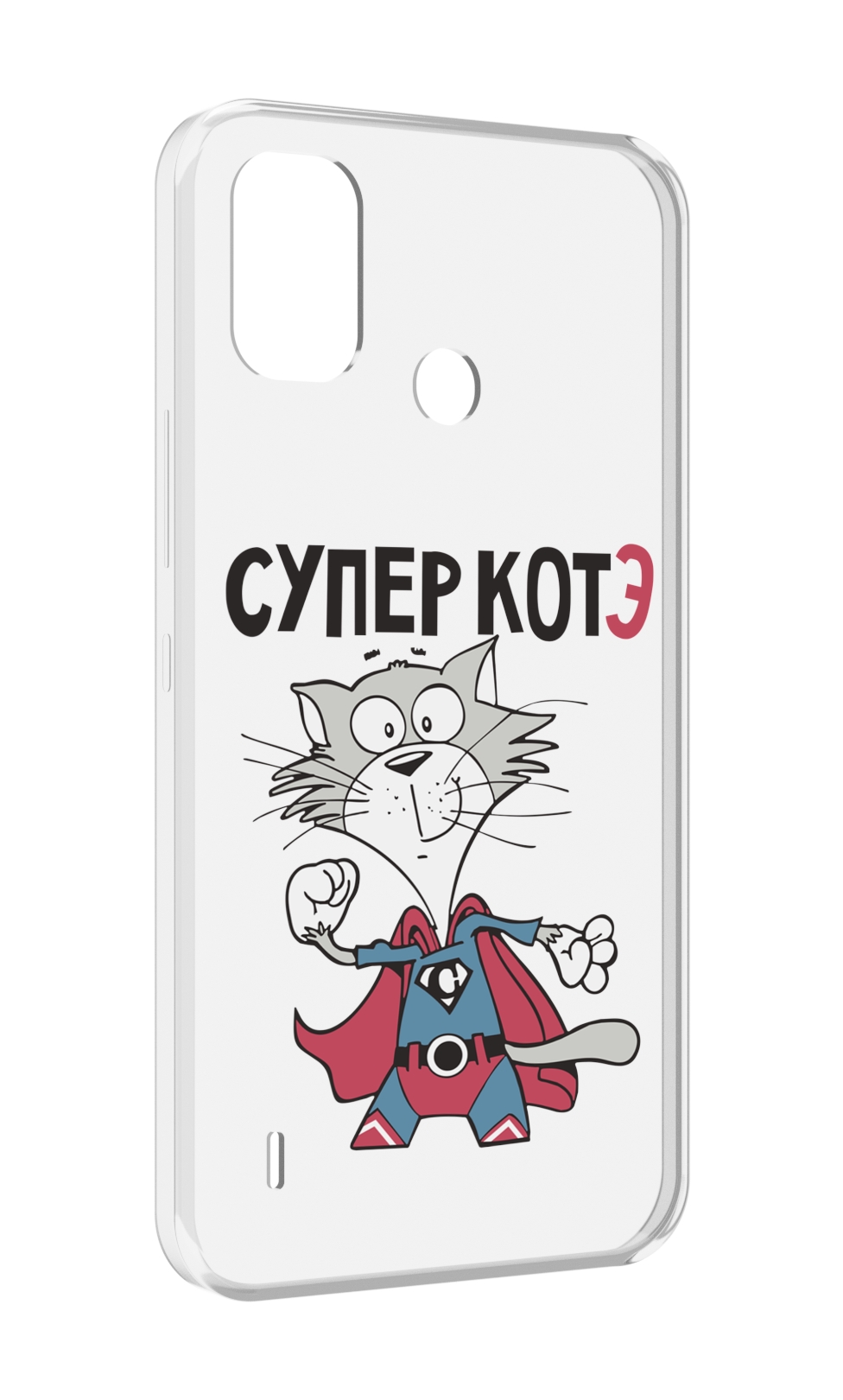 

Чехол MyPads супер-котэ для Itel A48, Прозрачный, Tocco
