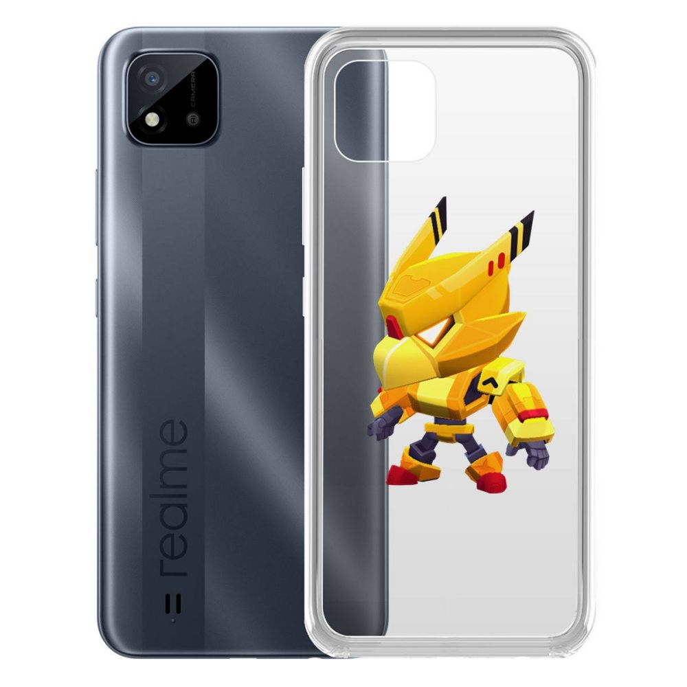 

Чехол-накладка Brawl Stars-Ворон Золотой Меха для Realme C11