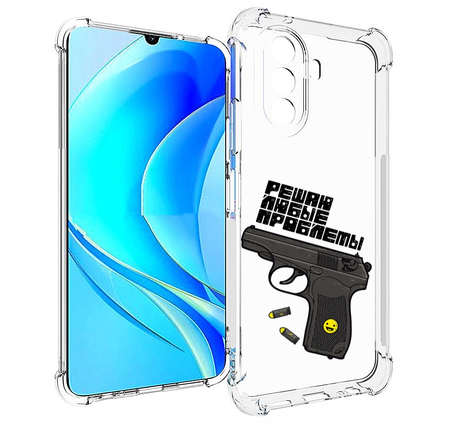 

Чехол MyPads пистолет против проблем для Huawei Nova Y70 / Nova Y70 Plus (MGA-LX9N), Прозрачный, Tocco