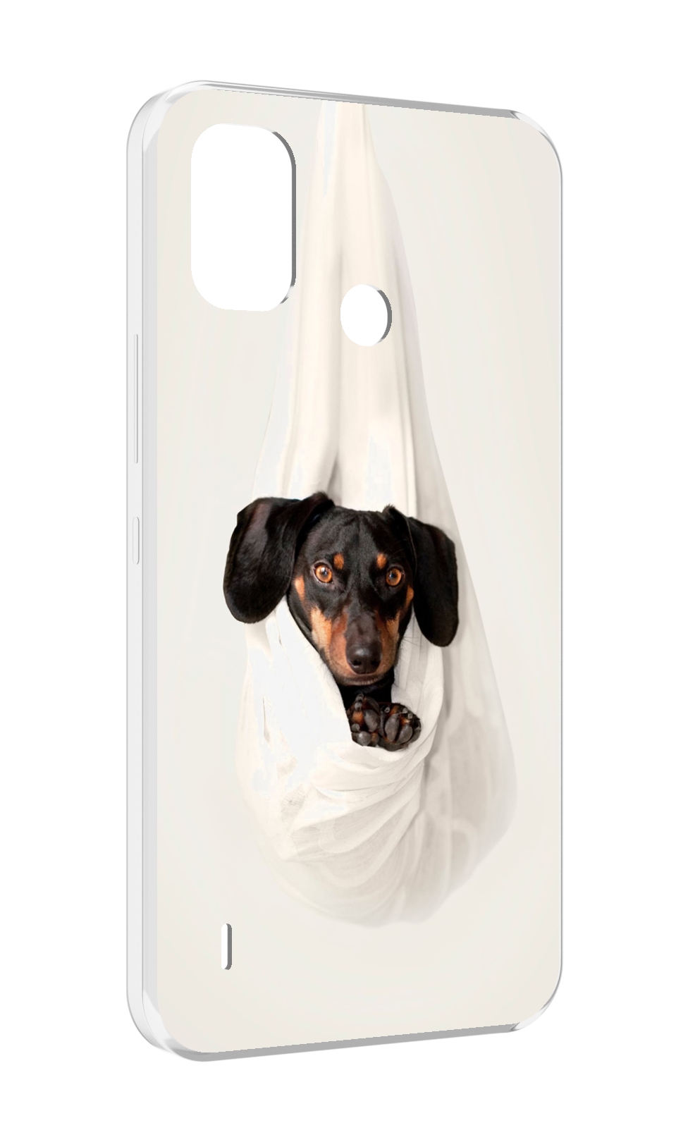 

Чехол MyPads такса собака для Itel A48, Прозрачный, Tocco