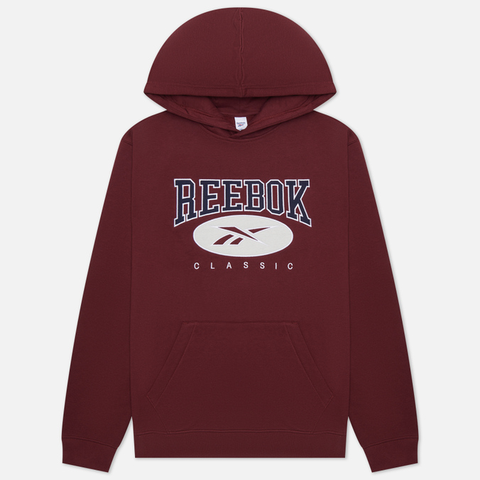 

Мужская толстовка Reebok Archive Essentials Hoodie бордовый, Размер S, Archive Essentials Hoodie