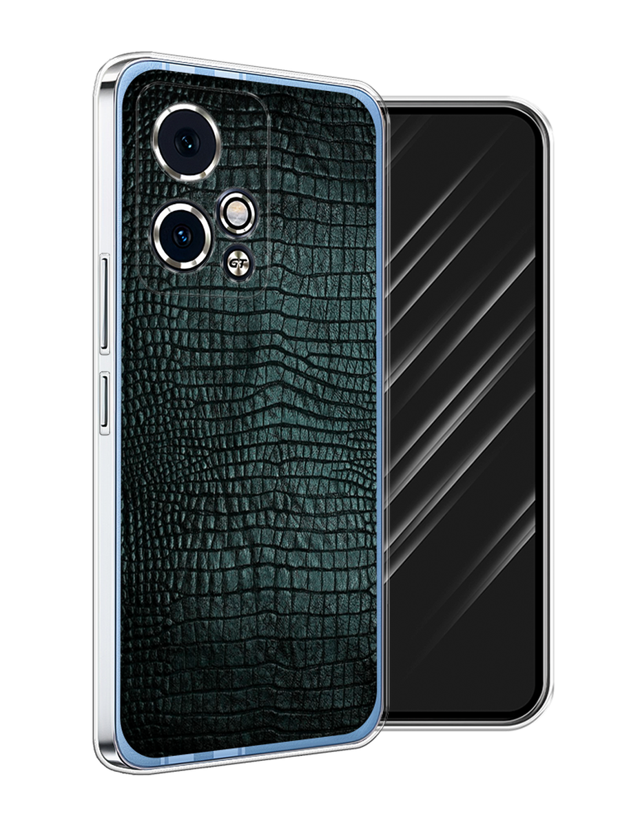 

Чехол Awog на Honor 90 GT "Черная змея", Черный;серый;голубой, 6123450-1