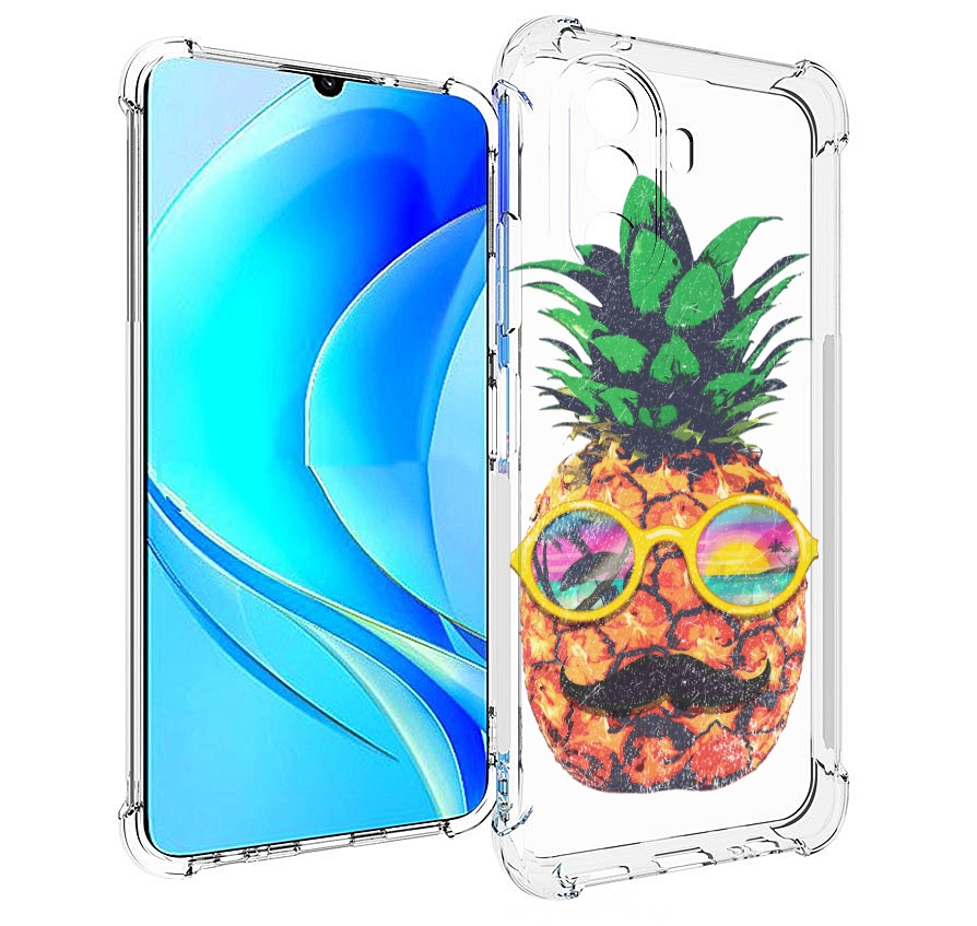 

Чехол MyPads прикольный ананас с лицом для Huawei Nova Y70 / Nova Y70 Plus (MGA-LX9N), Прозрачный, Tocco