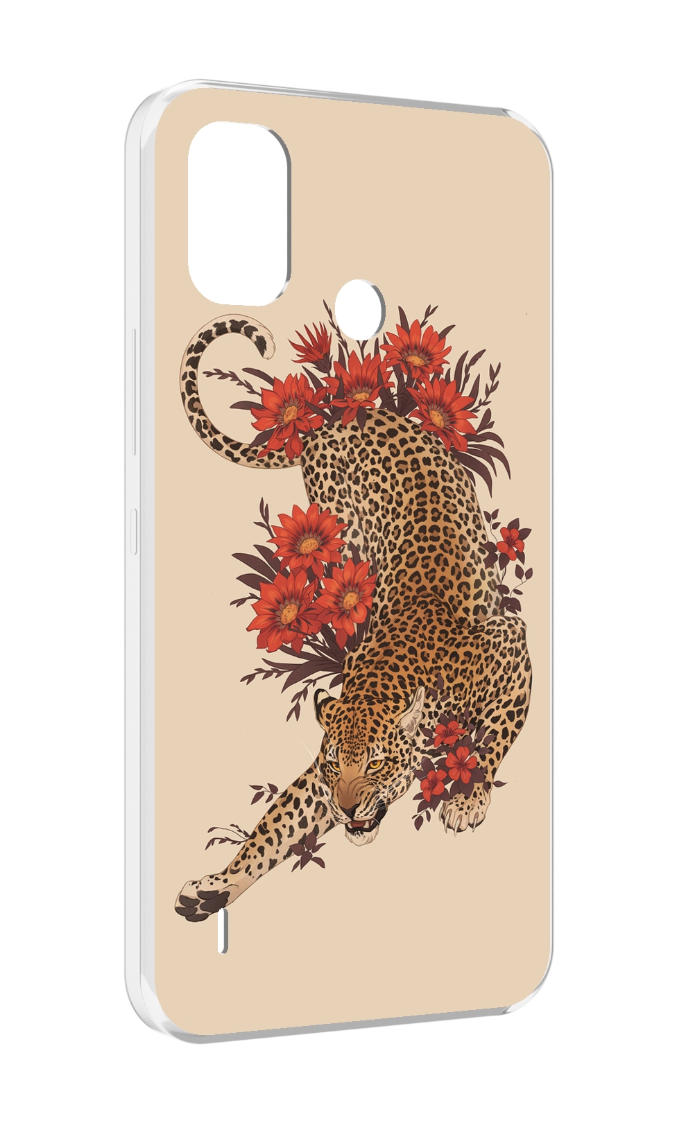 

Чехол MyPads тигр-из-цветов для Itel A48, Прозрачный, Tocco