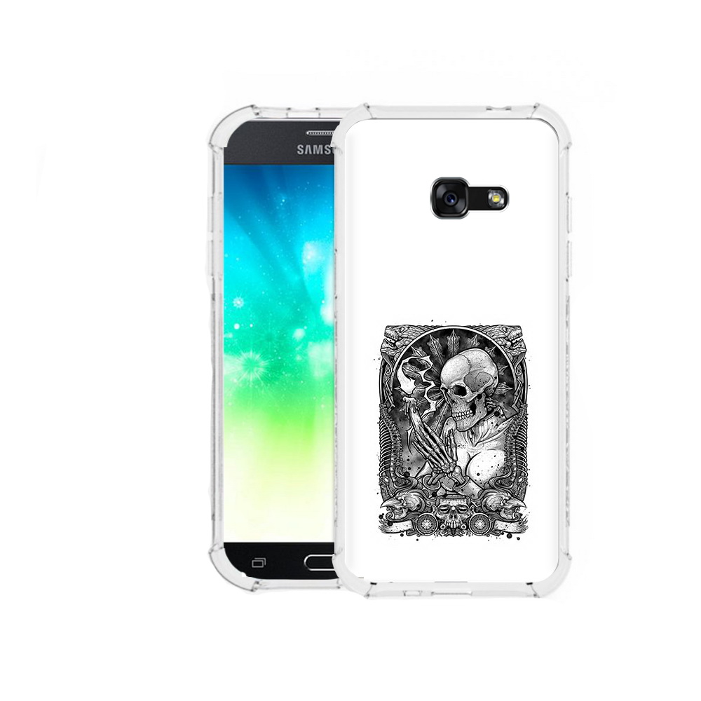 

Чехол MyPads Tocco для Samsung Galaxy A3 (2016) девушка скелет, Прозрачный, Tocco