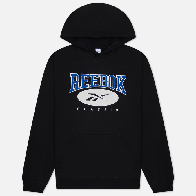 Мужская толстовка Reebok Archive Essentials Hoodie чёрный, Размер L