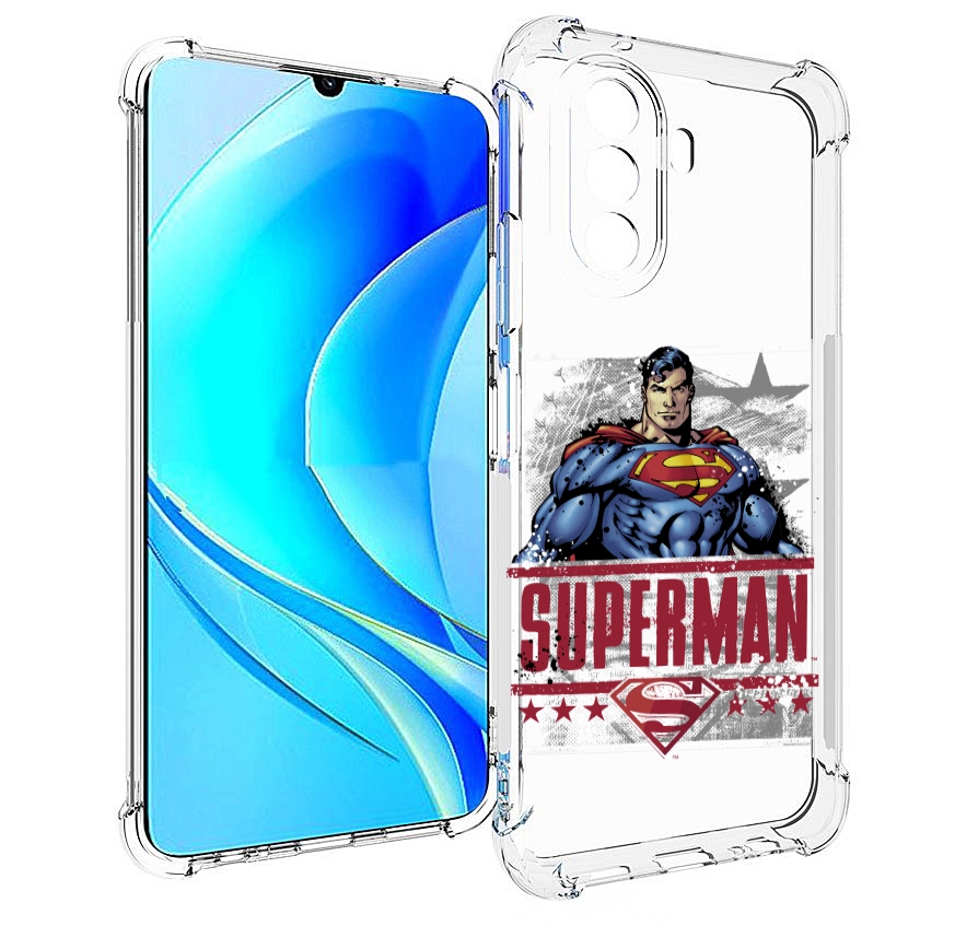 

Чехол MyPads рисунок супермен для Huawei Nova Y70 / Nova Y70 Plus (MGA-LX9N), Прозрачный, Tocco