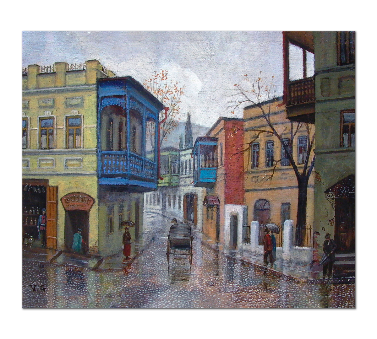

Картина на холсте Poly Print Art Старый Тбилиси - 10 репродукция Д. Вепхвадзе 60х50см