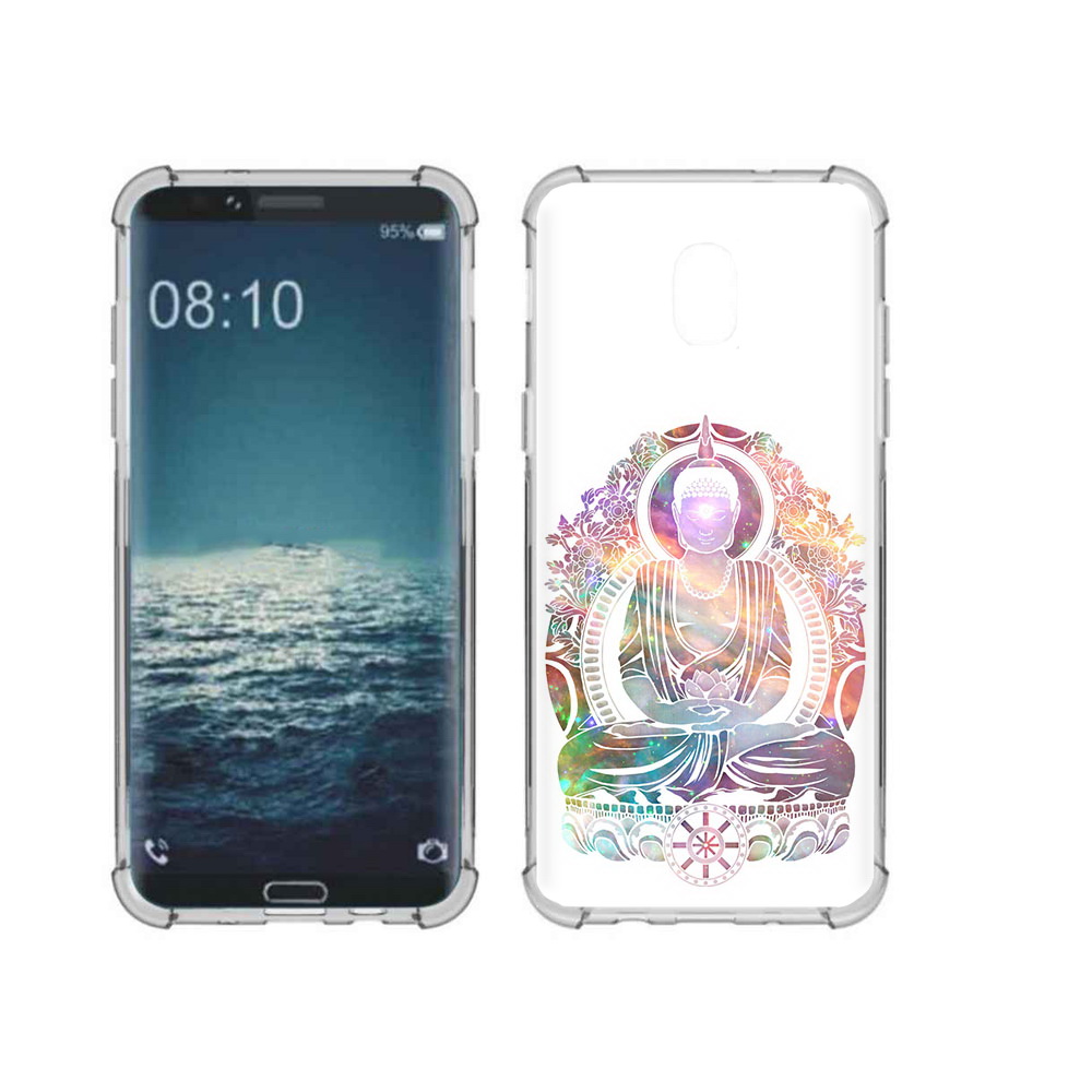 

Чехол MyPads Tocco для Samsung Galaxy J3 умный мужчина абстракция (PT226926.574.651), Прозрачный, Tocco