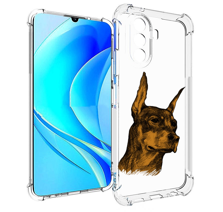 

Чехол MyPads скетч доберман для Huawei Nova Y70 / Nova Y70 Plus (MGA-LX9N), Прозрачный, Tocco