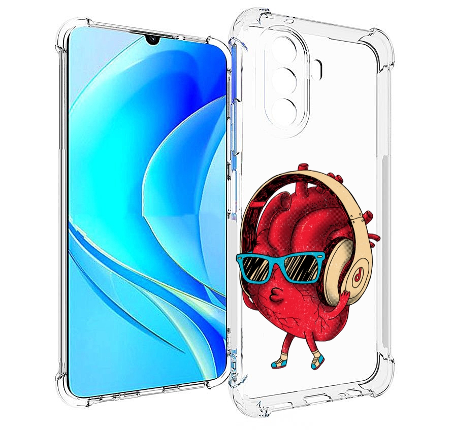 

Чехол MyPads слушай сердце для Huawei Nova Y70 / Nova Y70 Plus (MGA-LX9N), Прозрачный, Tocco