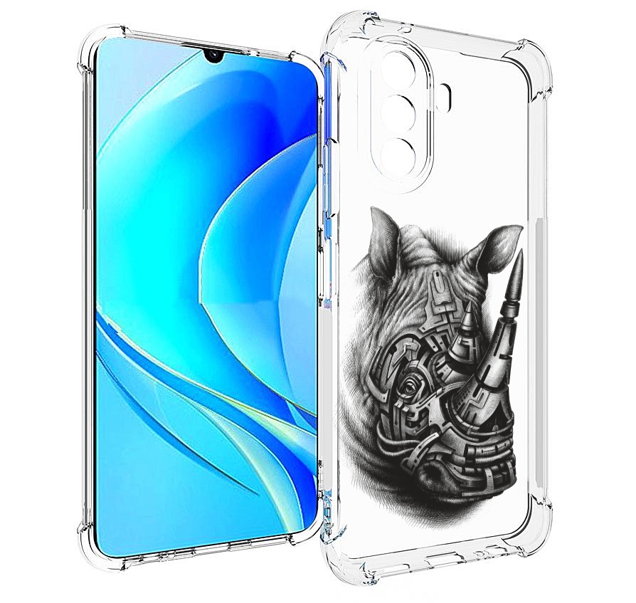 

Чехол MyPads стальной носорог для Huawei Nova Y70 / Nova Y70 Plus (MGA-LX9N), Прозрачный, Tocco