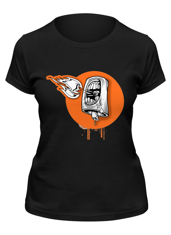 

Футболка женская Printio Zombie черная 2XL, Черный, Zombie