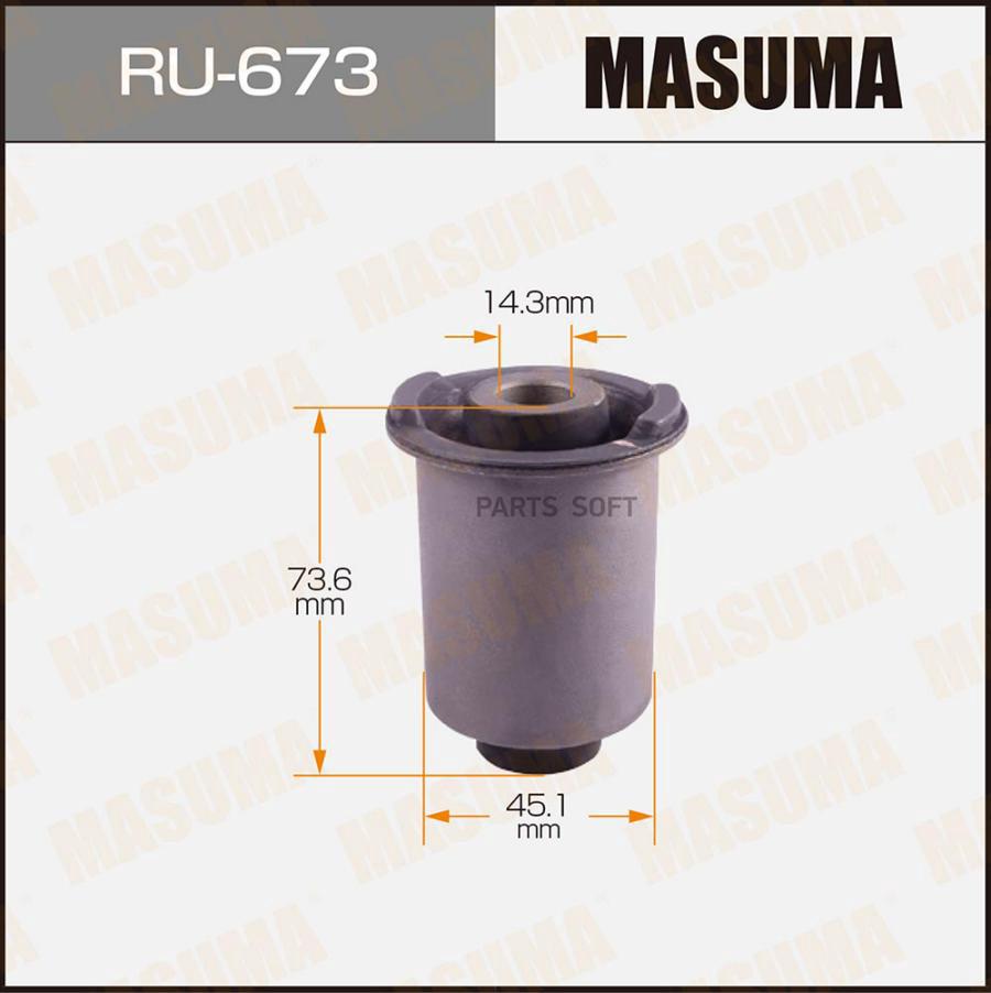 

Сайлентблок задний NISSAN Masuma RU673