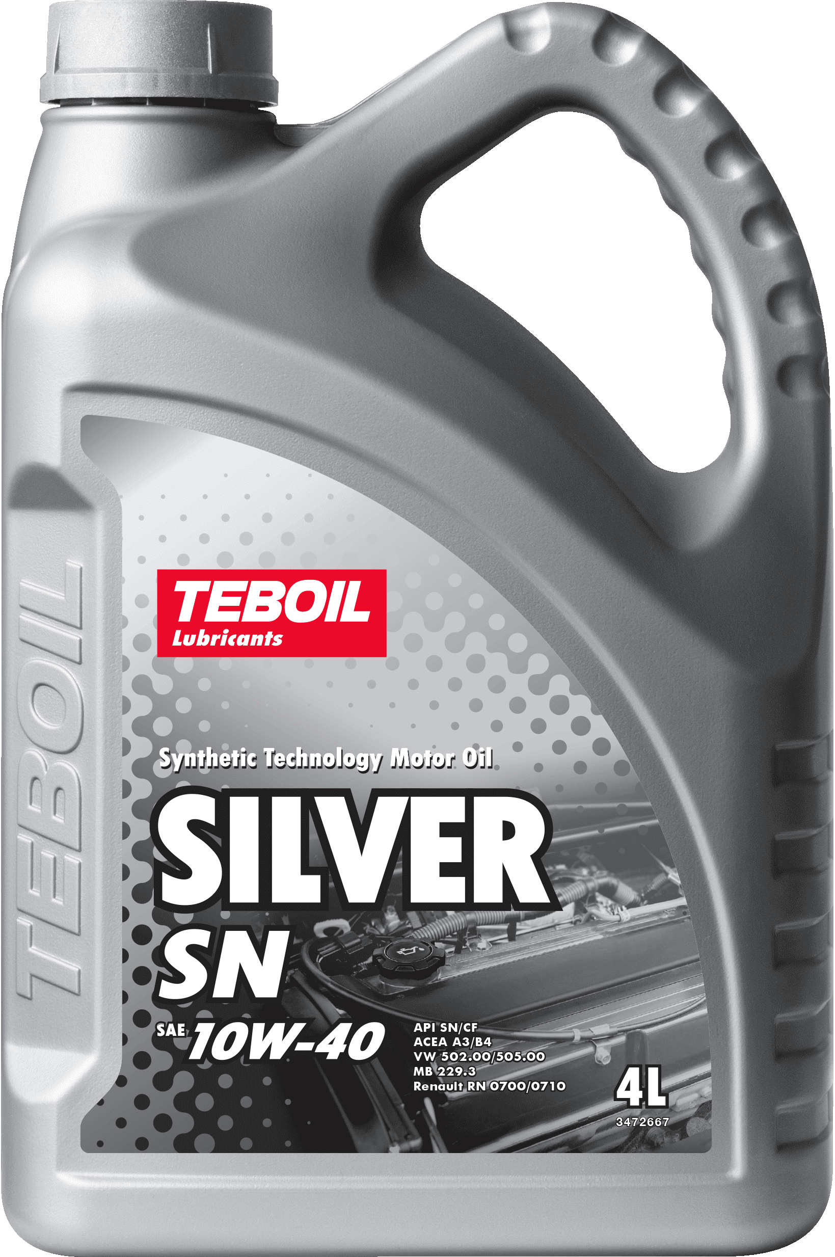

Моторное масло Teboil полусинтетическое silver sn 10w40 4л