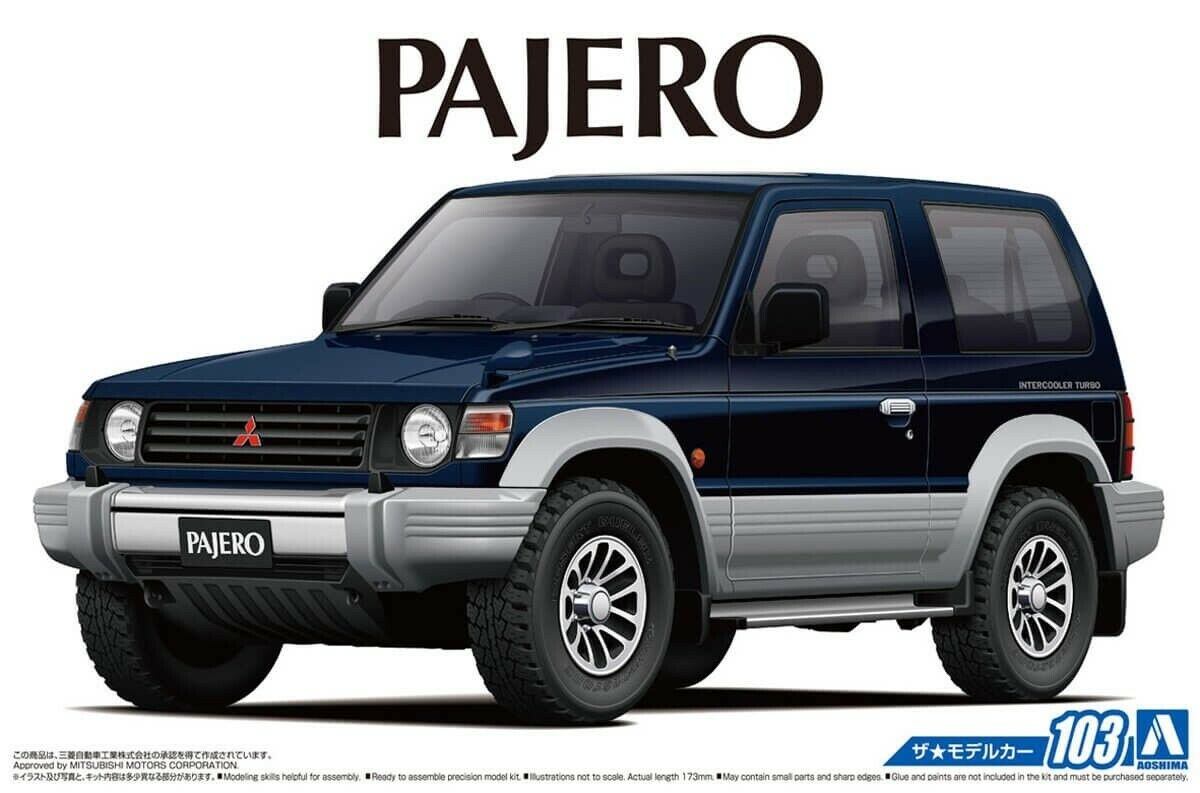 фото Сборная модель aoshima 1/24 mitsubishi v24wg pajero metal top wide xr-ii '91 05697