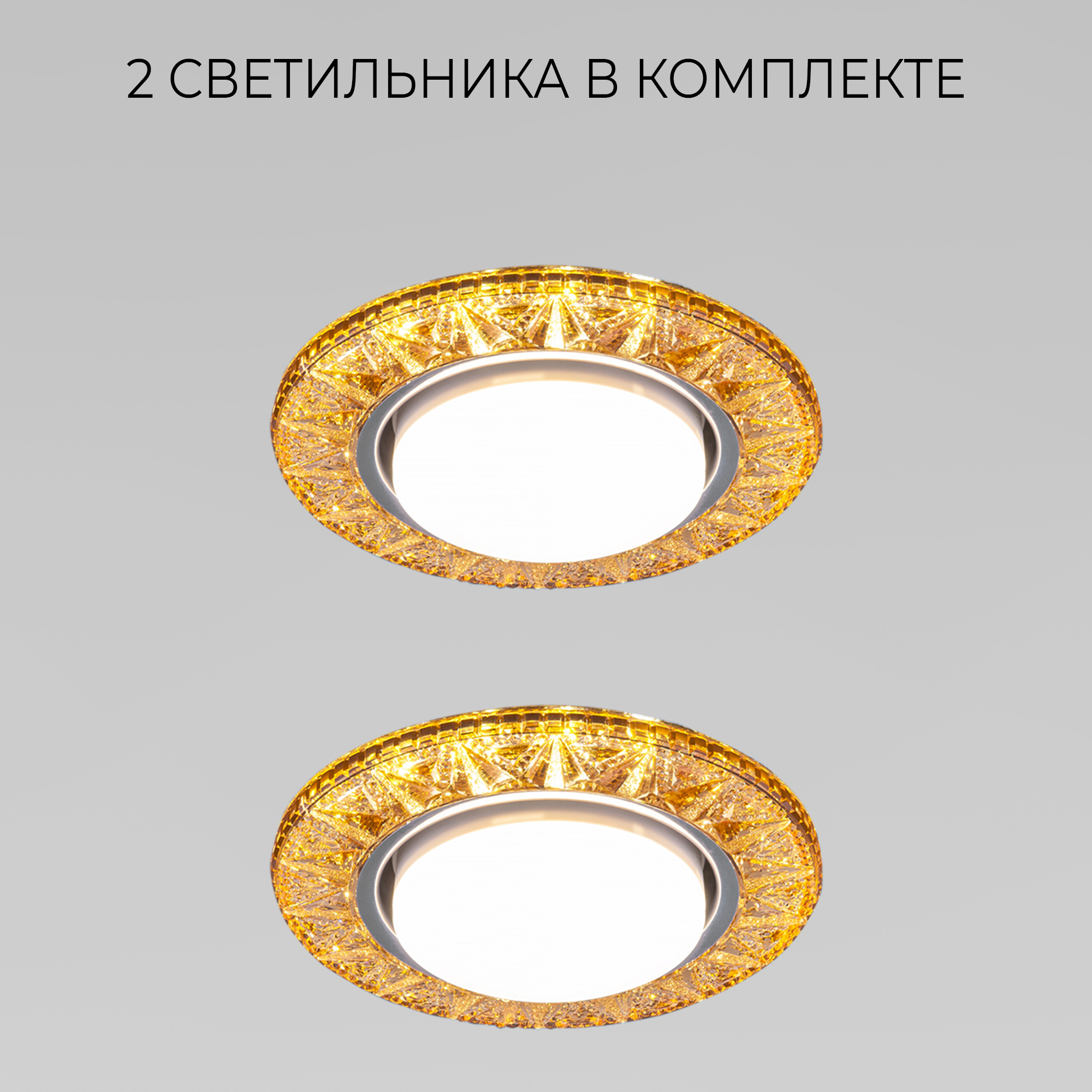 

Комплект из 2 шт встраиваемых светильников с LED Elektrostandard Rodi 3022 GX53 GD золото, Rodi
