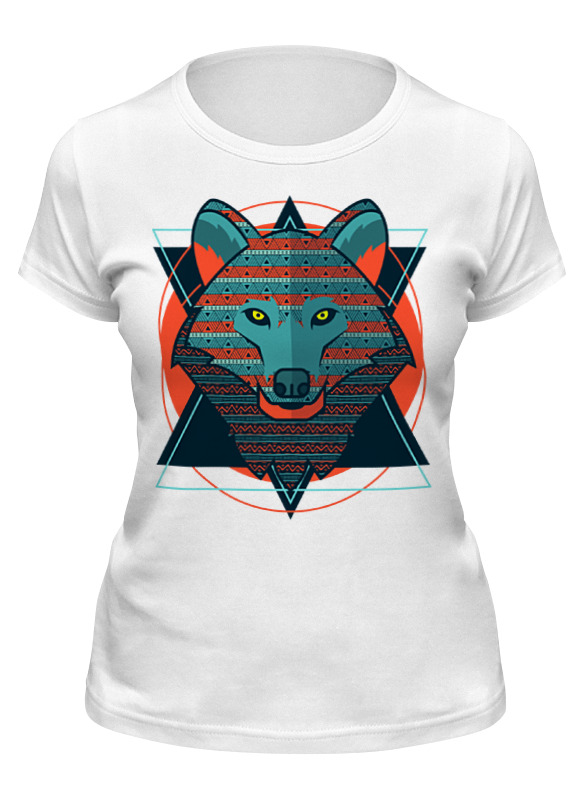 

Футболка женская Printio Wolf (волк) белая XL, Белый, Wolf (волк)