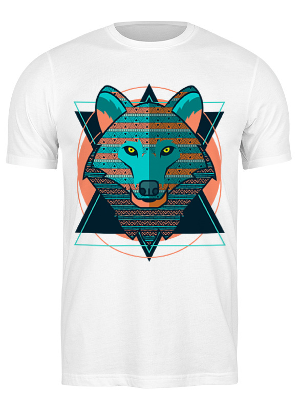 

Футболка мужская Printio Wolf (волк) белая XL, Белый, Wolf (волк)