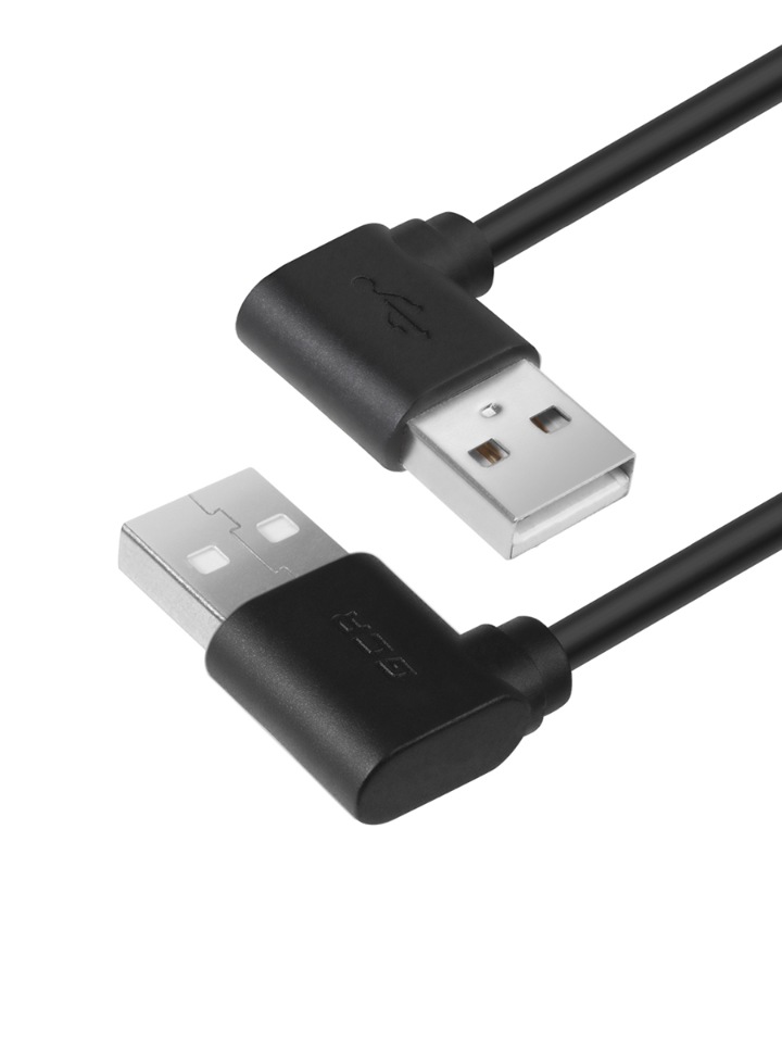 фото Кабель gcr gcr-am11 0.2м usb 2.0, am угловой левый /am угловой левый