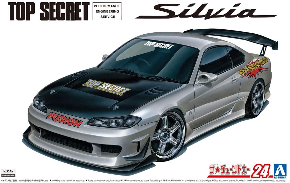 фото Сборная модель aoshima 1/24 nissan silvia s15 topsecret 05874