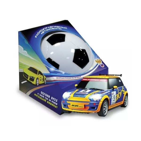 Радиуправляемый автомобиль Нескучные Игры Упаковка в форме футбольного мяча, МФК-12002