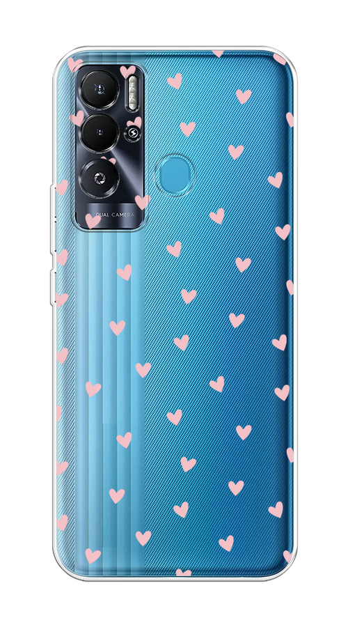 

Чехол на Tecno Pova Neo "Розовые сердечки паттерн", Розовый;прозрачный, 302150-1