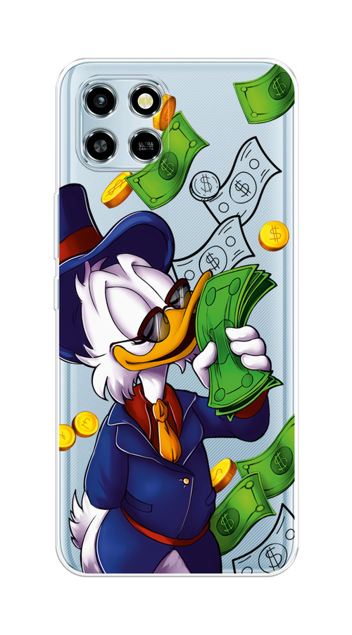 

Чехол на Infinix Smart 6 HD "Scrooge McDuck with Money", Синий;зеленый;белый, 3101650-6