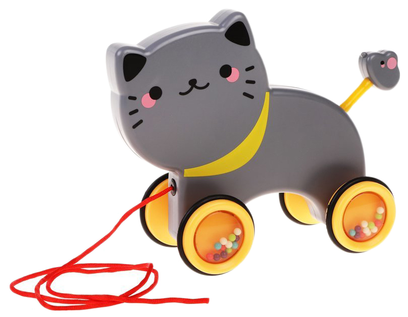 

Развивающая игрушка каталка Котик на веревочке Наша Игрушка Y24032151