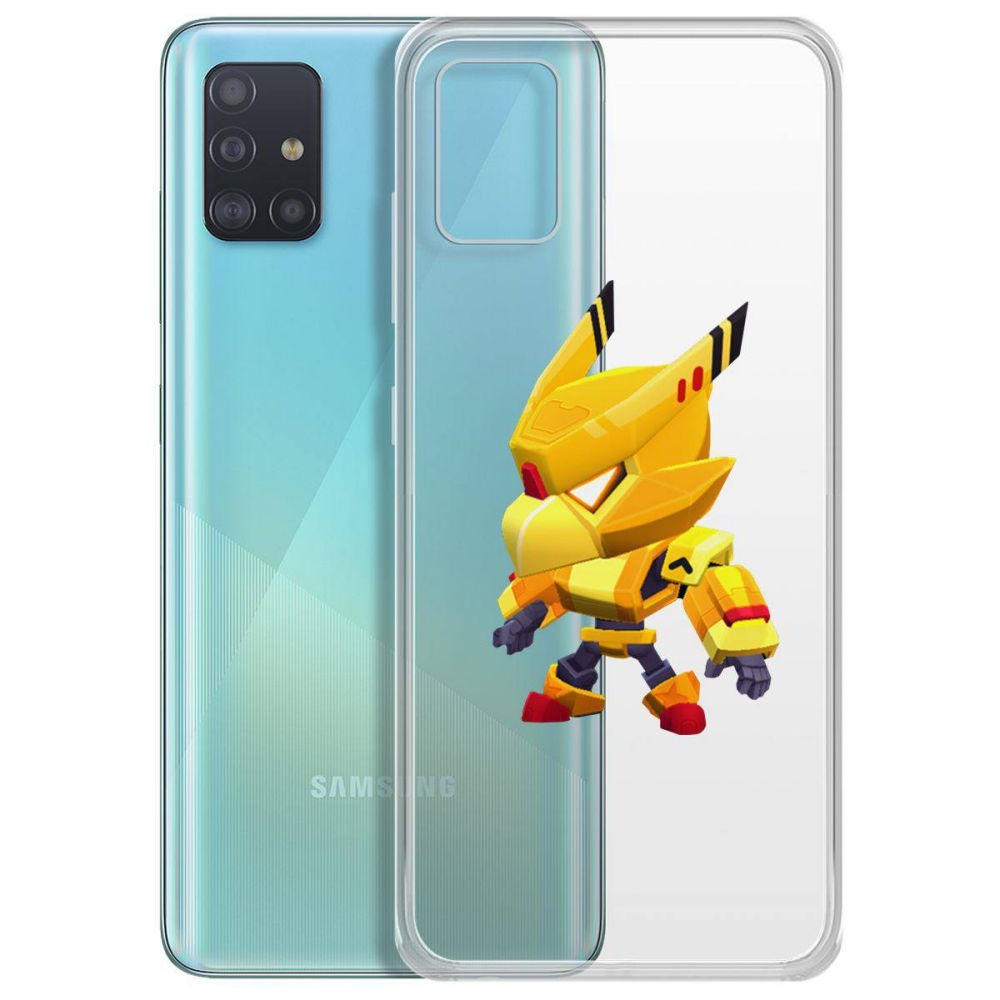 

Чехол-накладка Brawl Stars-Ворон Золотой Меха для Samsung Galaxy A51 (A515), Прозрачный