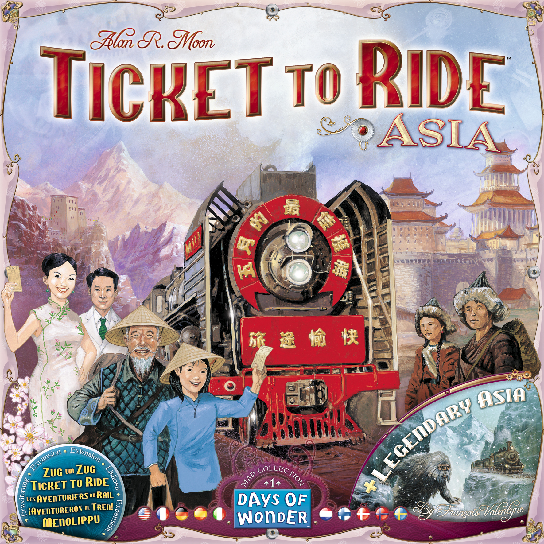 Настольная игра Days of Wonder Ticket to Ride Map Collection # 1: Asia