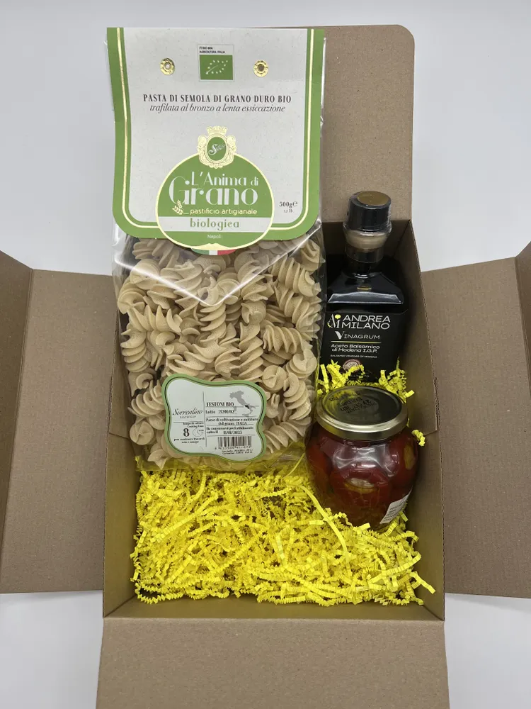 

Продуктовый набор La botegga D Italia уксус, паста, перец