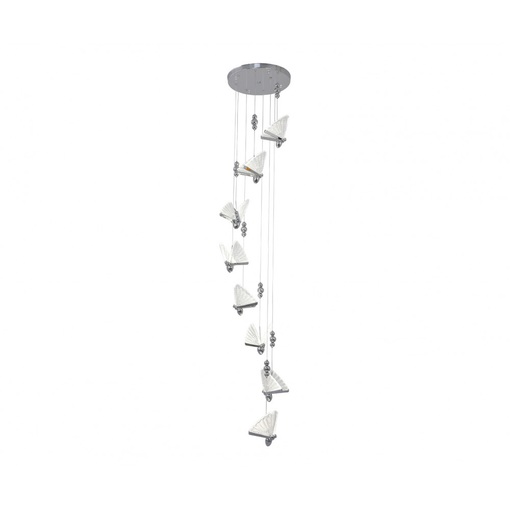 

Люстра каскадная KINK Light Баттерфляй 08444-8A,02, Хром, LED 48