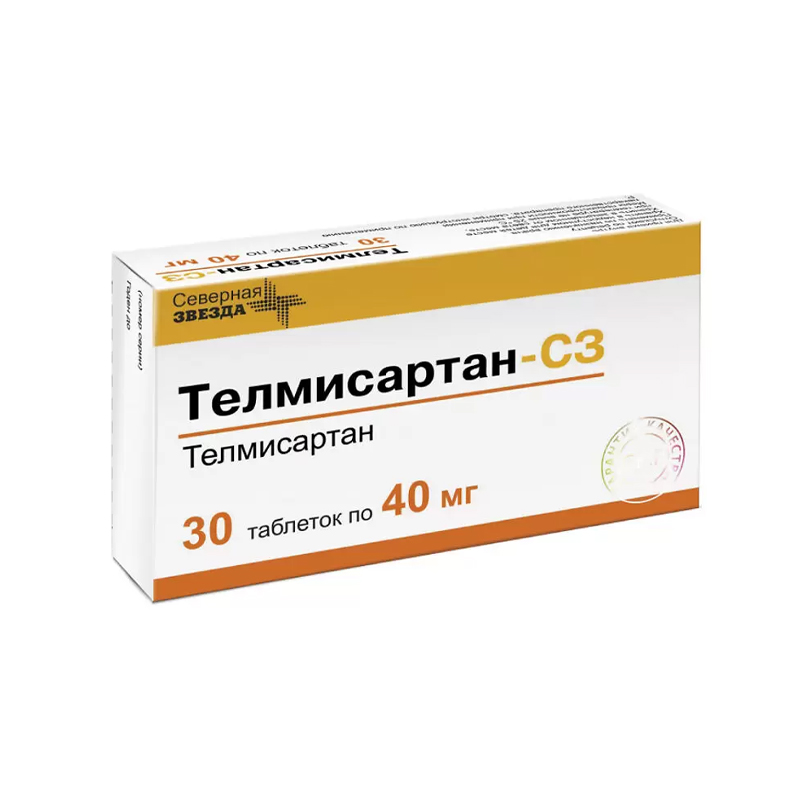 Телмисартан-СЗ таблетки 40 мг 30 шт.