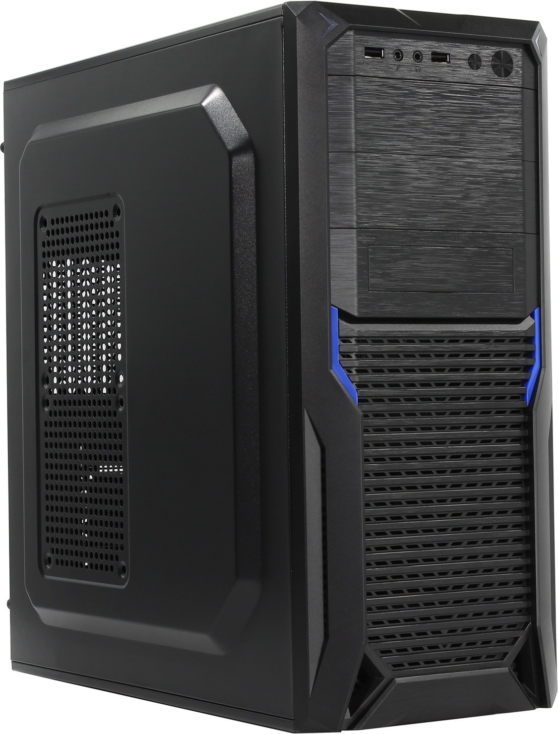 

Корпус компьютерный PowerCool S2012 500W 500 вт Black/Blue (LC8540003012), S2012 500W