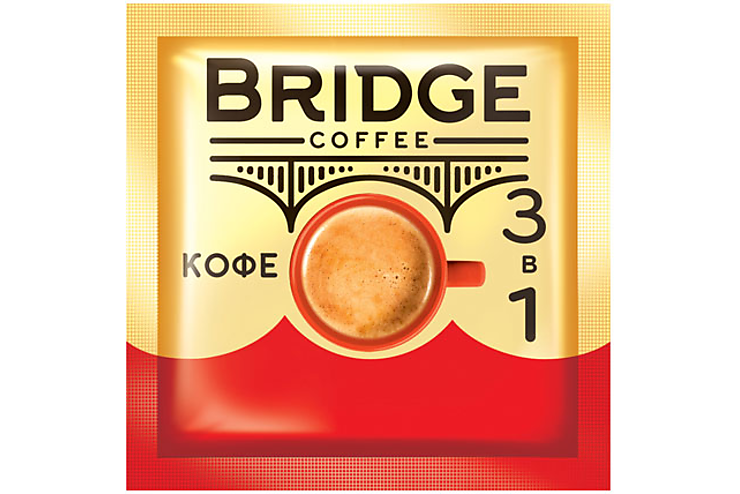 

«Bridge Coffee», напиток кофейный 3 в 1, 20 г (упаковка 40 шт.)